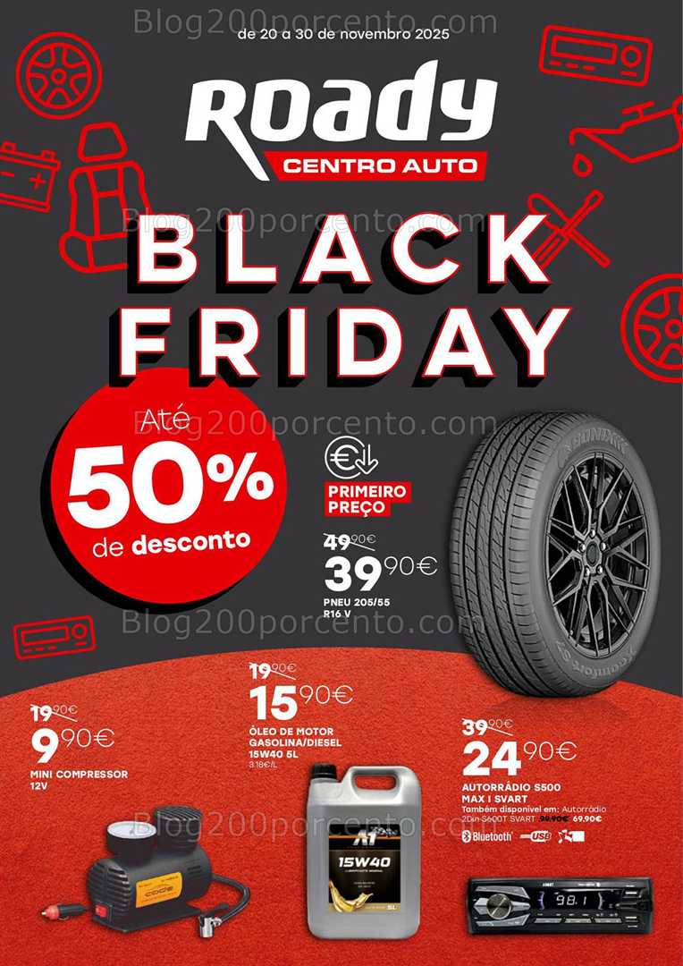 Antevisão Folheto ROADY Black Friday Promoções de 20 a 30 novembro