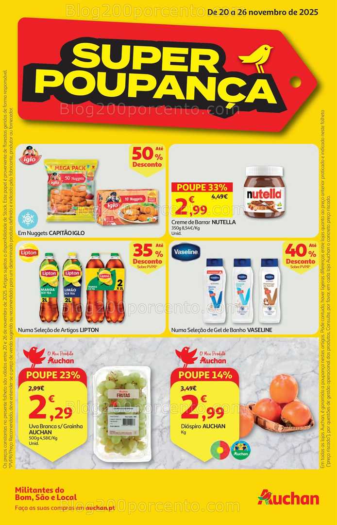 Antevisão Folheto AUCHAN Super Promoções - 20 a 26 novembro