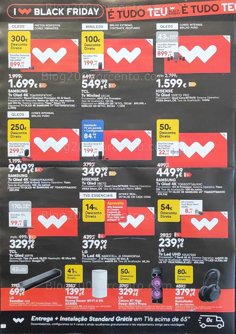 Antevisão Folheto WORTEN Black Friday Promoções de 25 novembro a 1 dezembro