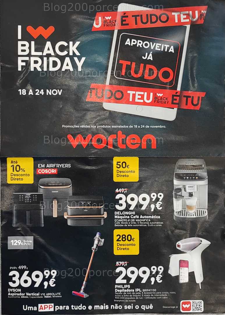Extra - Antevisão Folheto WORTEN Black Friday Promoções de 18 a 24 novembro
