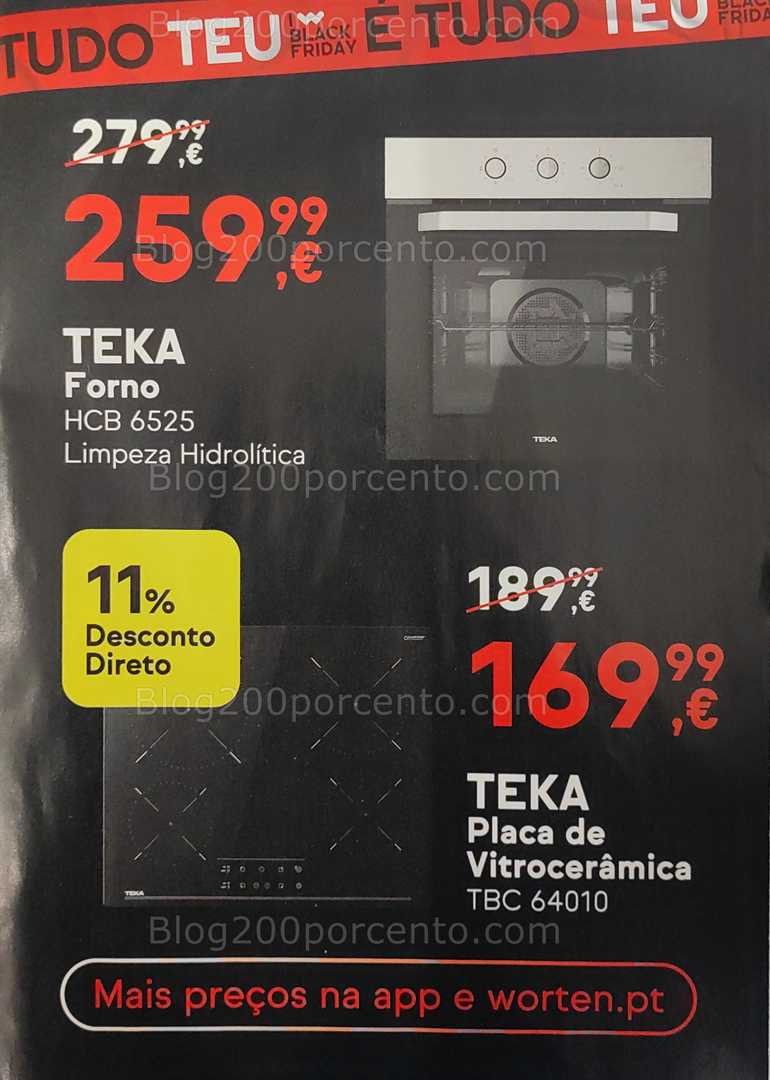 Antevisão Folheto WORTEN Black Friday Promoções Fim de Semana - 21 a 24 novembro