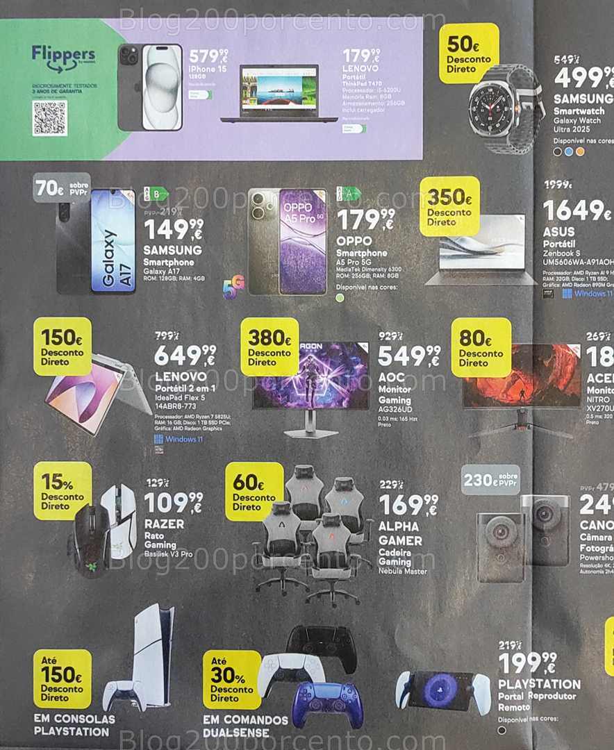 Antevisão Folheto WORTEN Black Friday Promoções Fim de Semana - 21 a 24 novembro
