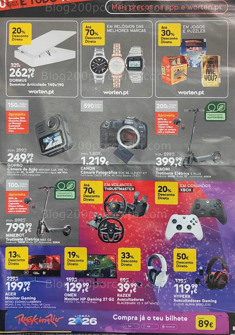 Antevisão Folheto WORTEN Promoções de 18 a 24 novembro