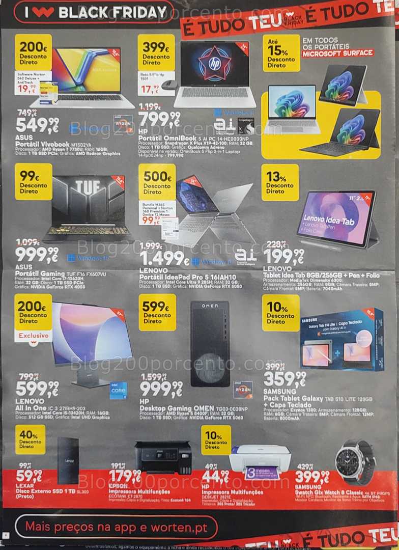 Antevisão Folheto WORTEN Promoções de 18 a 24 novembro