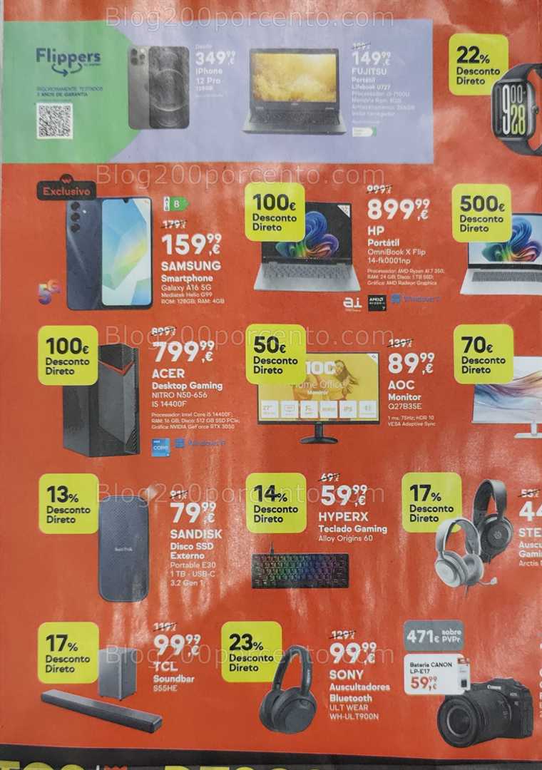 Antevisão Folheto WORTEN Black Friday Fim de Semana até 17 novembro