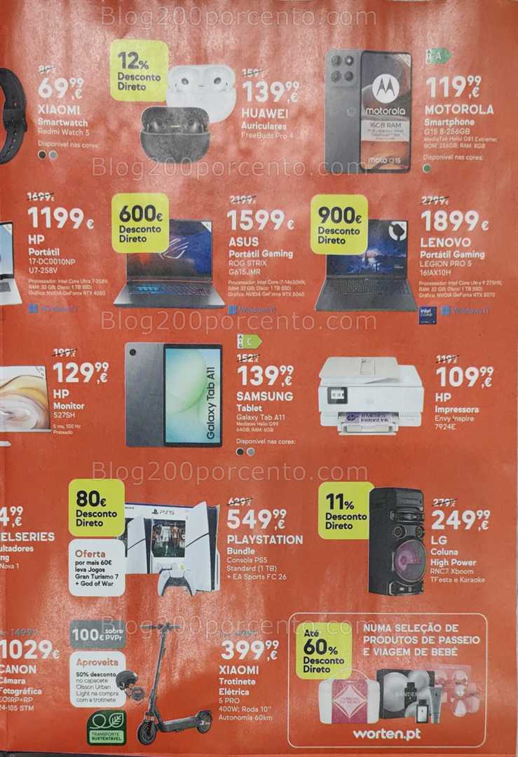 Antevisão Folheto WORTEN Black Friday Fim de Semana até 17 novembro