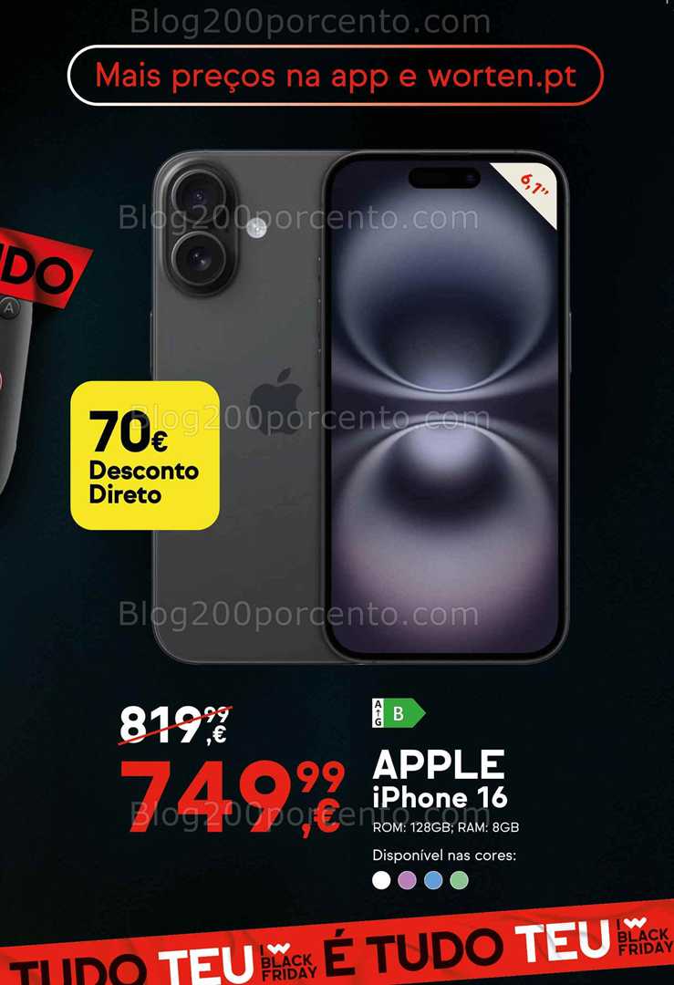 Antevisão Folheto WORTEN Black Friday Promoções de 27 novembro a 1 dezembro