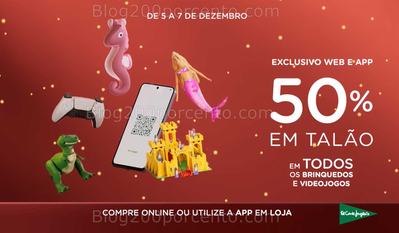 Alerta - até 50% de desconto EL CORTE INGLÉS Promoções de 5 a 7 dezembro