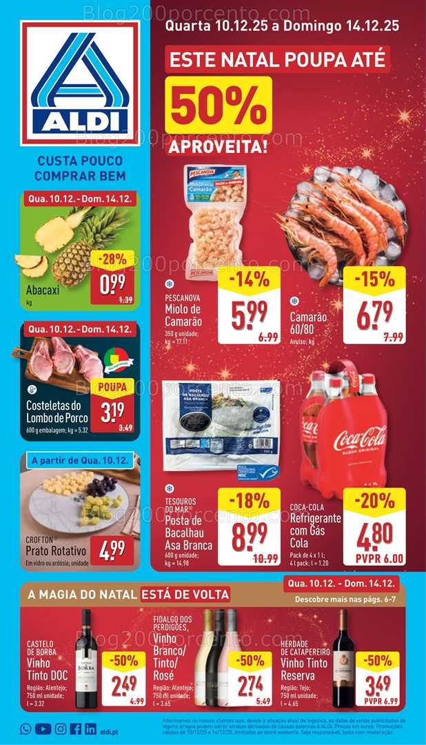 Antevisão Folheto ALDI Saldos Abertura Promoções a partir de 10 dezembro