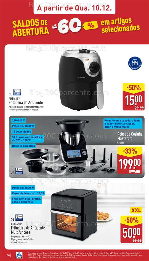 Antevisão Folheto ALDI Saldos Abertura Promoções a partir de 10 dezembro