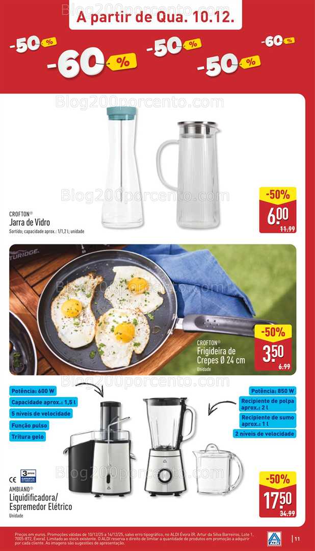 Antevisão Folheto ALDI Saldos Abertura Promoções a partir de 10 dezembro