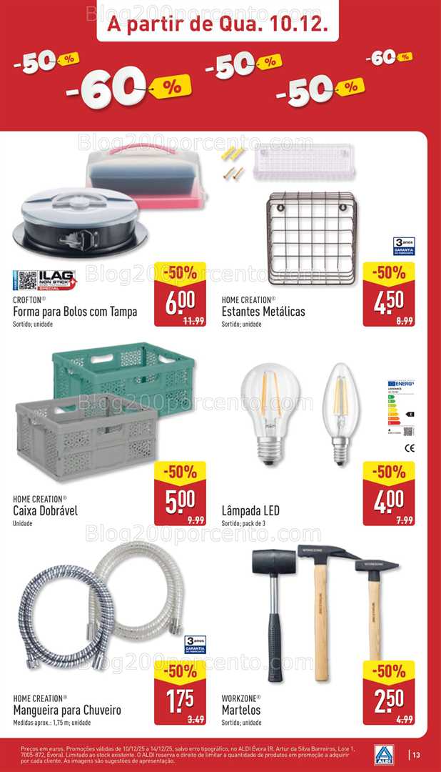 Antevisão Folheto ALDI Saldos Abertura Promoções a partir de 10 dezembro