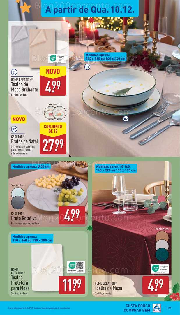 Antevisão Folheto ALDI Saldos Abertura Promoções a partir de 10 dezembro