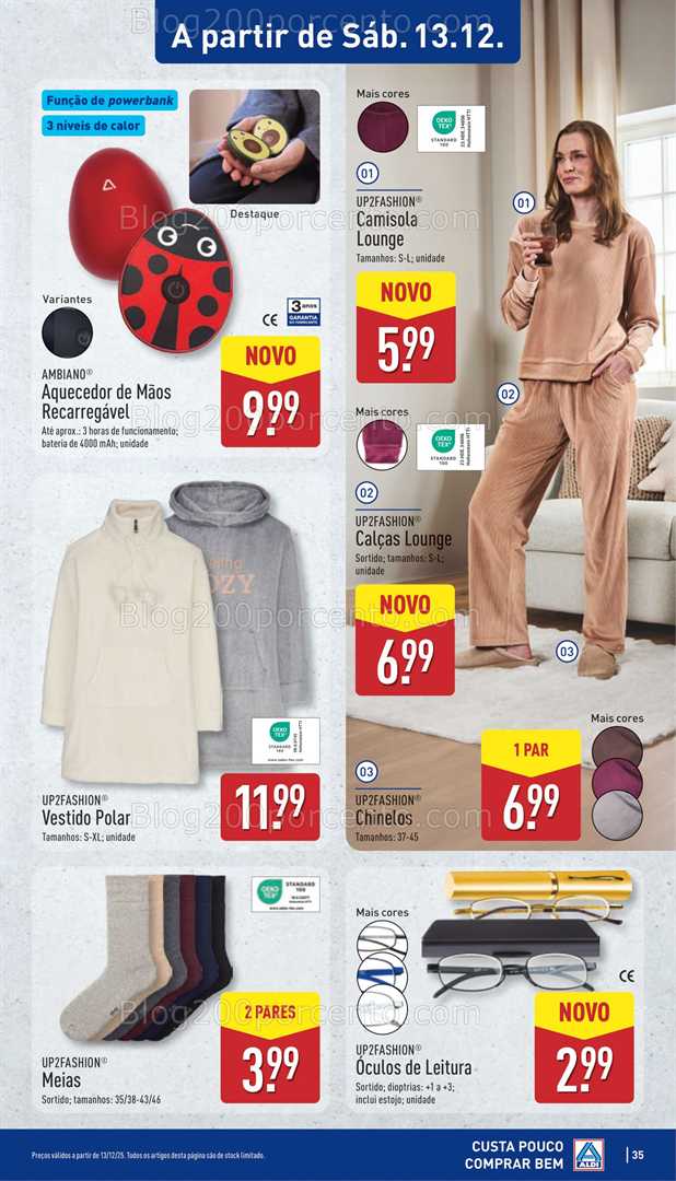 Antevisão Folheto ALDI Saldos Abertura Promoções a partir de 10 dezembro