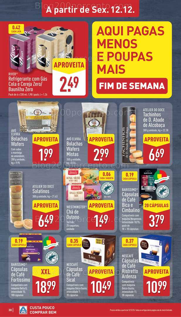 Antevisão Folheto ALDI Gaia Monte da Virgem Saldos Abertura - 10 a 14 dezembro