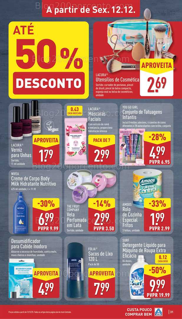 Antevisão Folheto ALDI Gaia Monte da Virgem Saldos Abertura - 10 a 14 dezembro