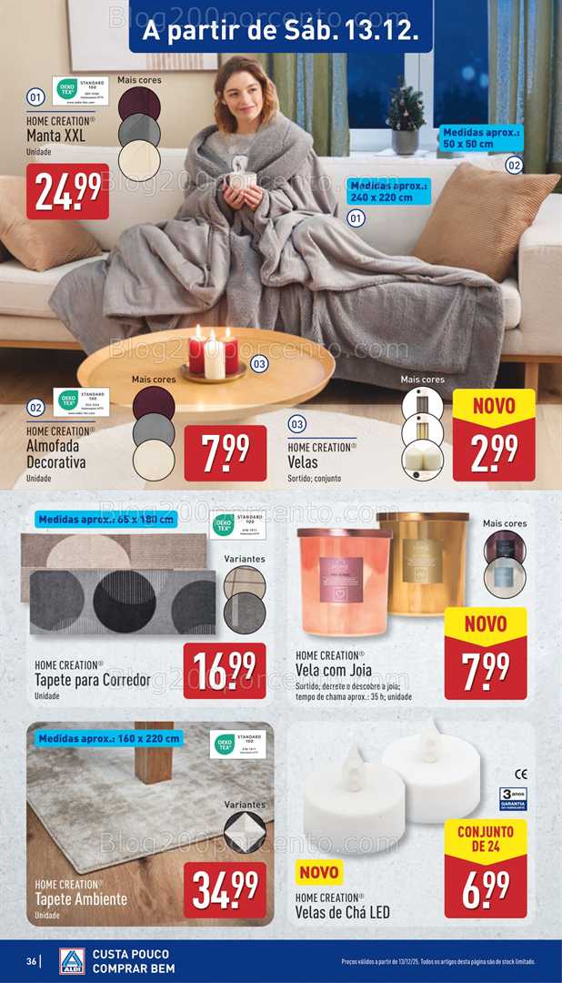 Antevisão Folheto ALDI Gaia Monte da Virgem Saldos Abertura - 10 a 14 dezembro