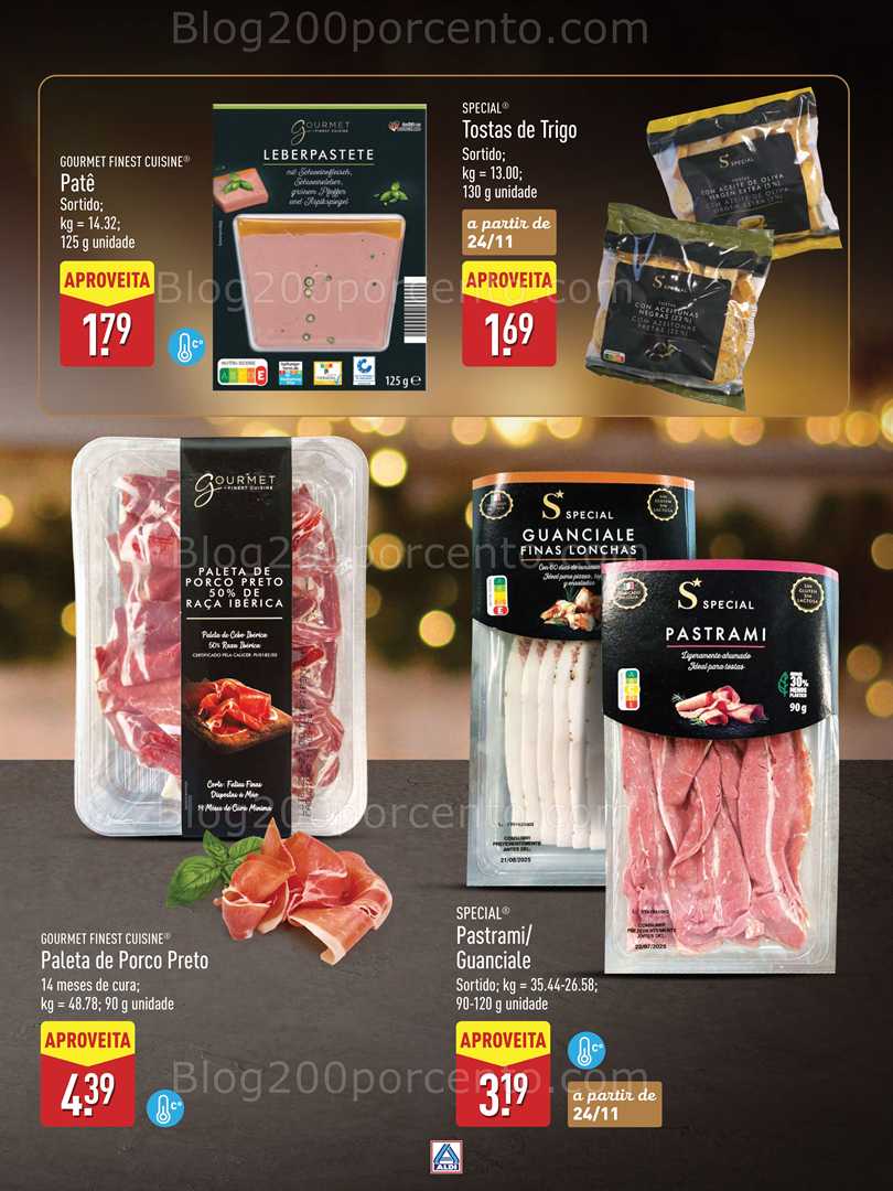 Antevisão Folheto ALDI Natal Promoções a partir de 28 novembro