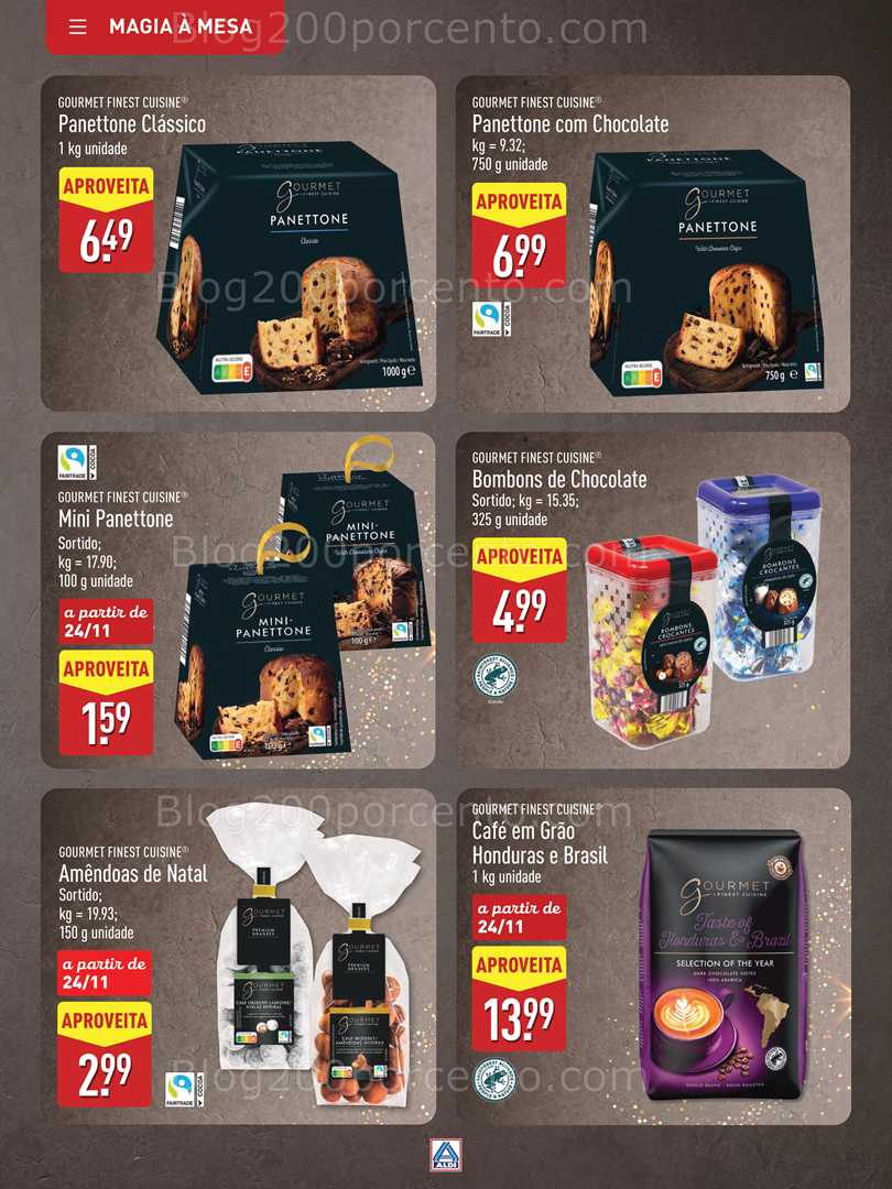Antevisão Folheto ALDI Natal Promoções a partir de 28 novembro