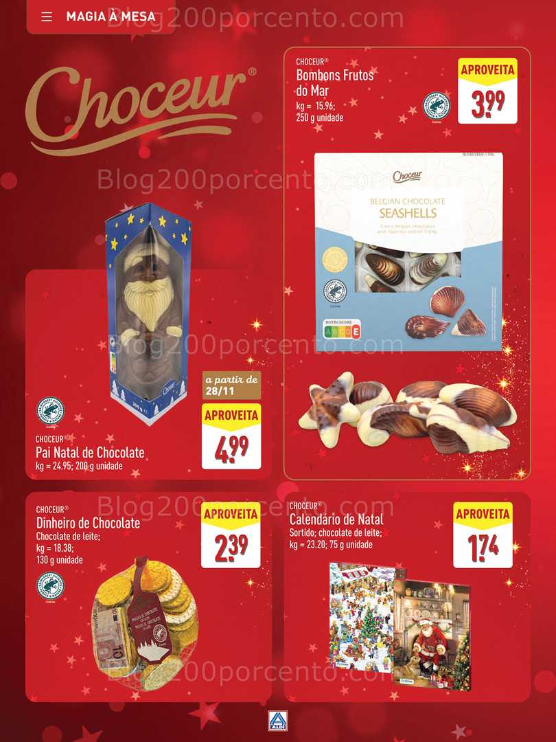 Antevisão Folheto ALDI Natal Promoções a partir de 28 novembro