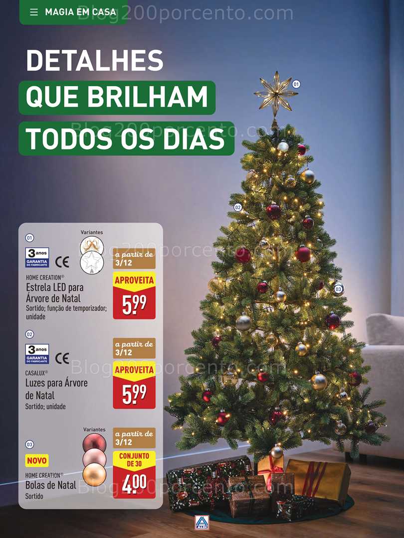 Antevisão Folheto ALDI Natal Promoções a partir de 28 novembro