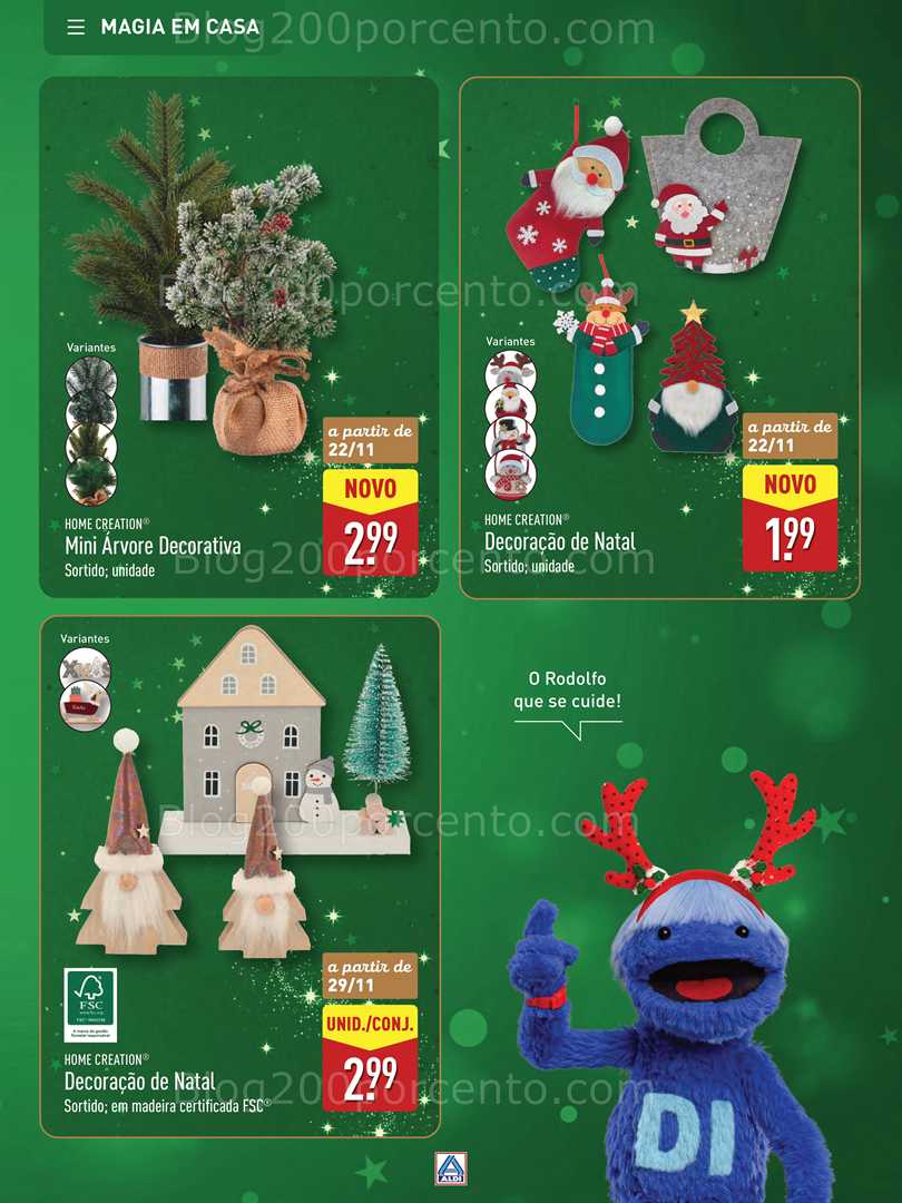 Antevisão Folheto ALDI Natal Promoções a partir de 28 novembro