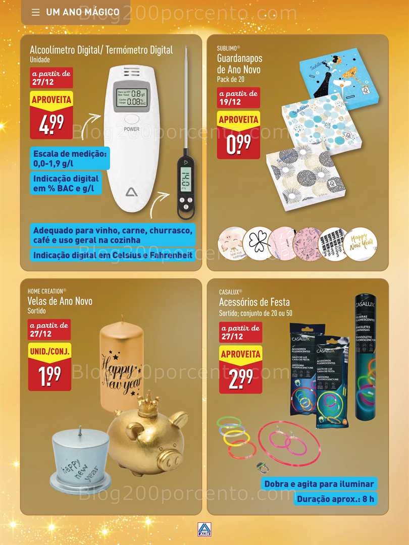Antevisão Folheto ALDI Natal Promoções a partir de 28 novembro
