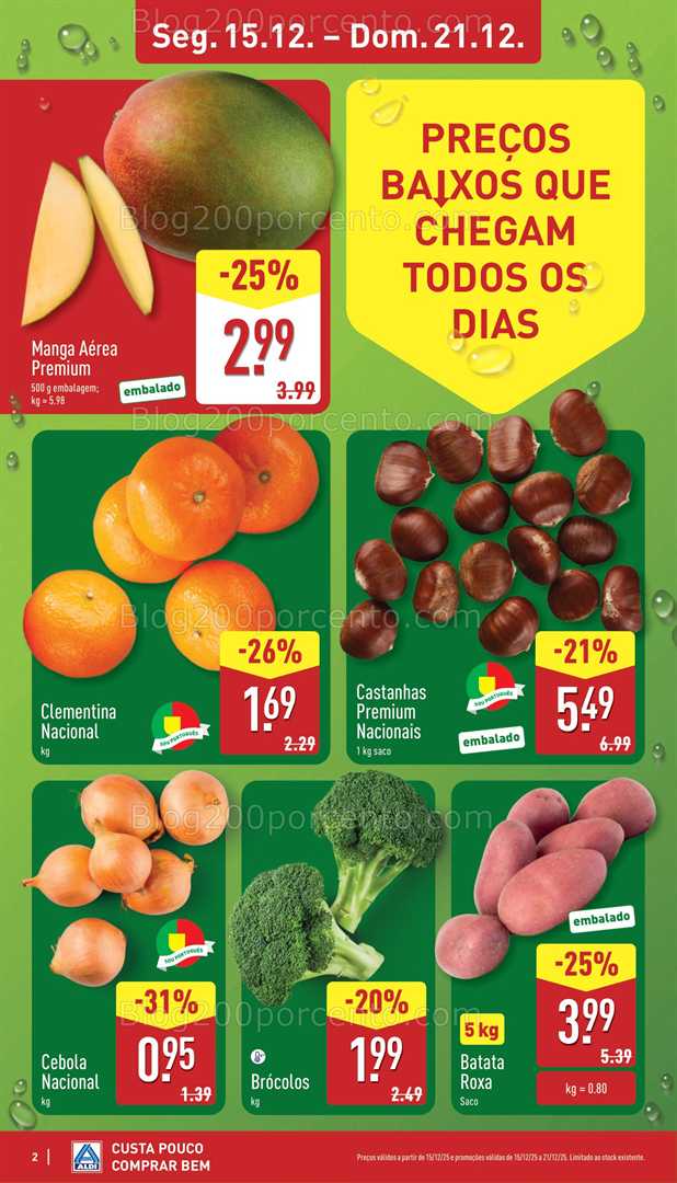 Antevisão Folheto ALDI Promoções de 15 a 21 dezembro