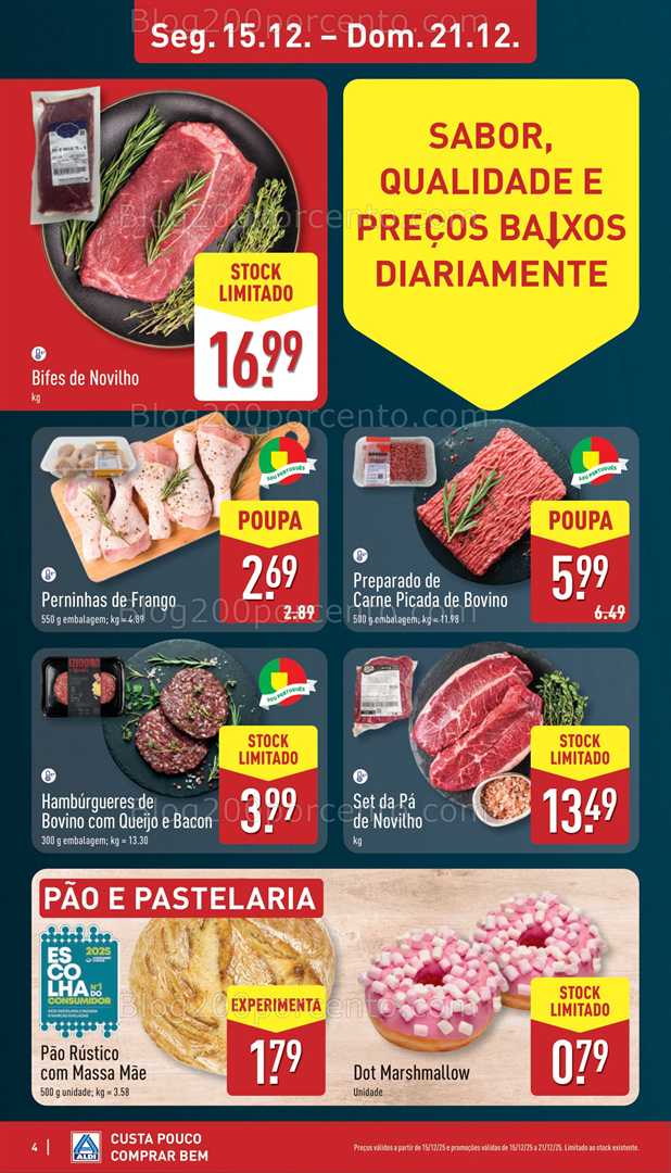 Antevisão Folheto ALDI Promoções de 15 a 21 dezembro