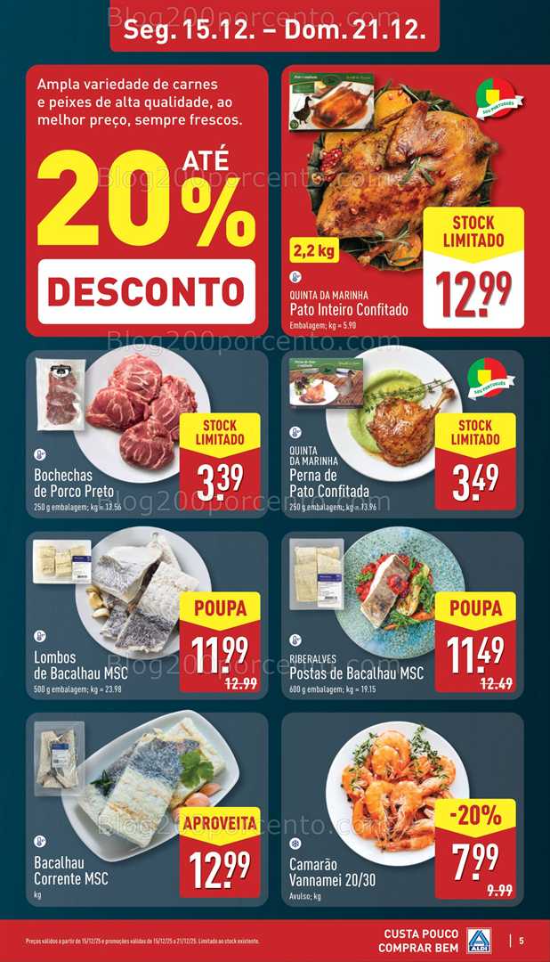Antevisão Folheto ALDI Promoções de 15 a 21 dezembro
