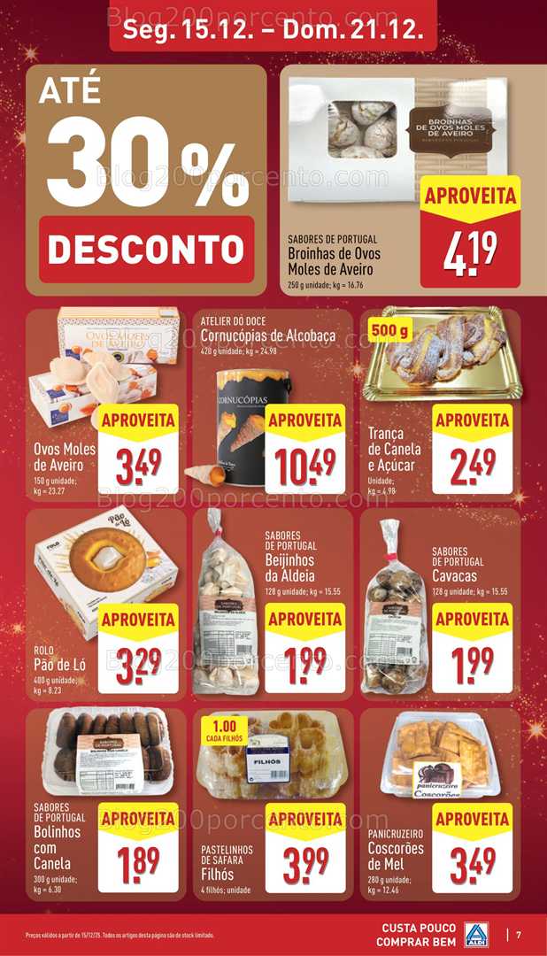 Antevisão Folheto ALDI Promoções de 15 a 21 dezembro