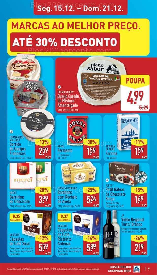 Antevisão Folheto ALDI Promoções de 15 a 21 dezembro