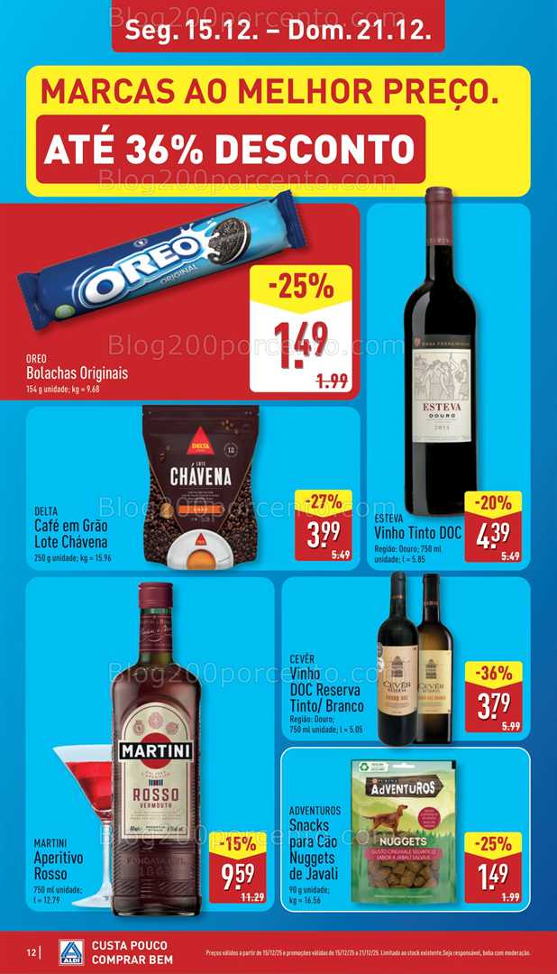 Antevisão Folheto ALDI Promoções de 15 a 21 dezembro