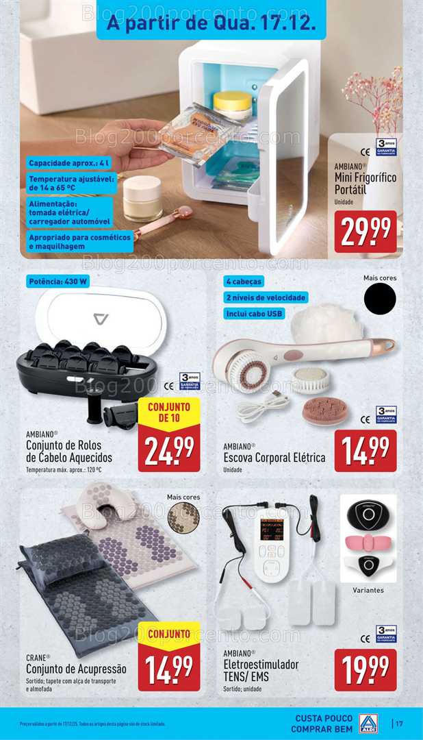 Antevisão Folheto ALDI Bazar Promoções de 17 a 21 dezembro