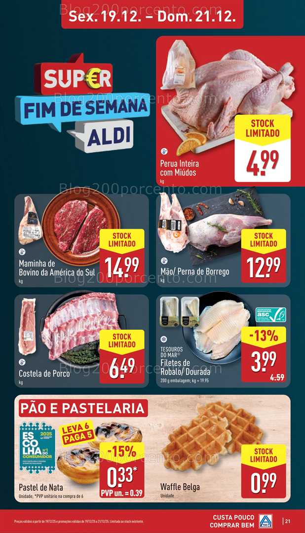 Antevisão Folheto ALDI Promoções de 15 a 21 dezembro