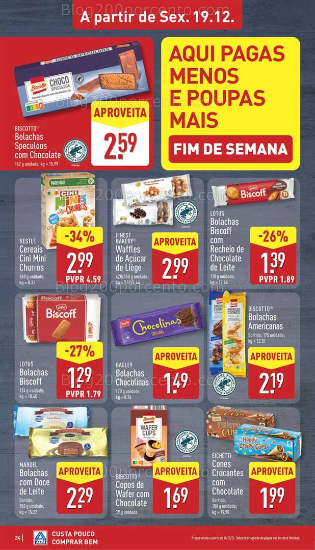 Antevisão Folheto ALDI Promoções de 15 a 21 dezembro
