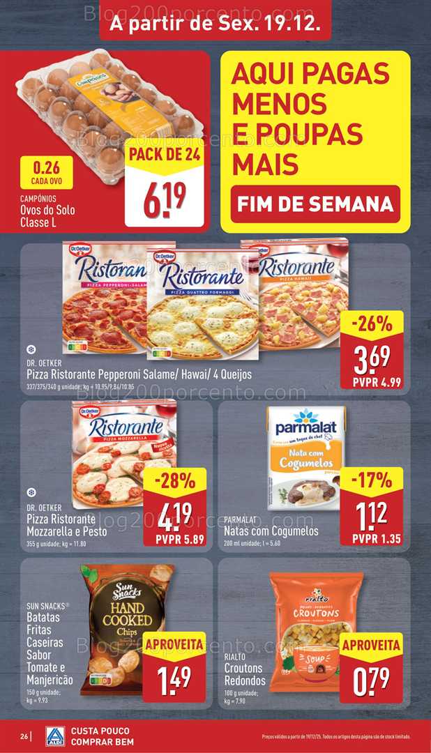 Antevisão Folheto ALDI Promoções de 15 a 21 dezembro