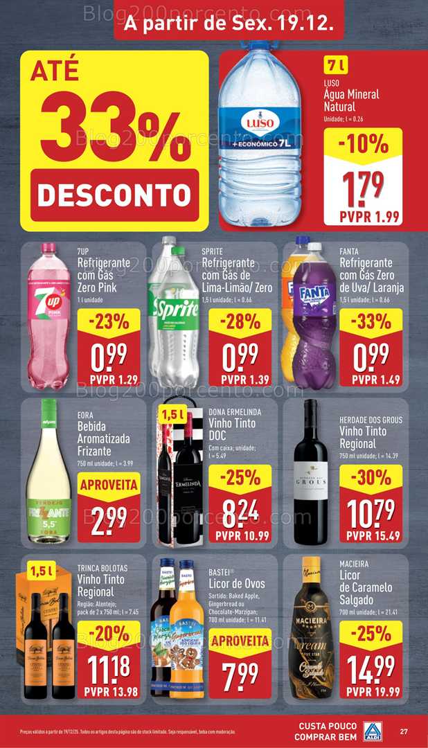 Antevisão Folheto ALDI Promoções de 15 a 21 dezembro