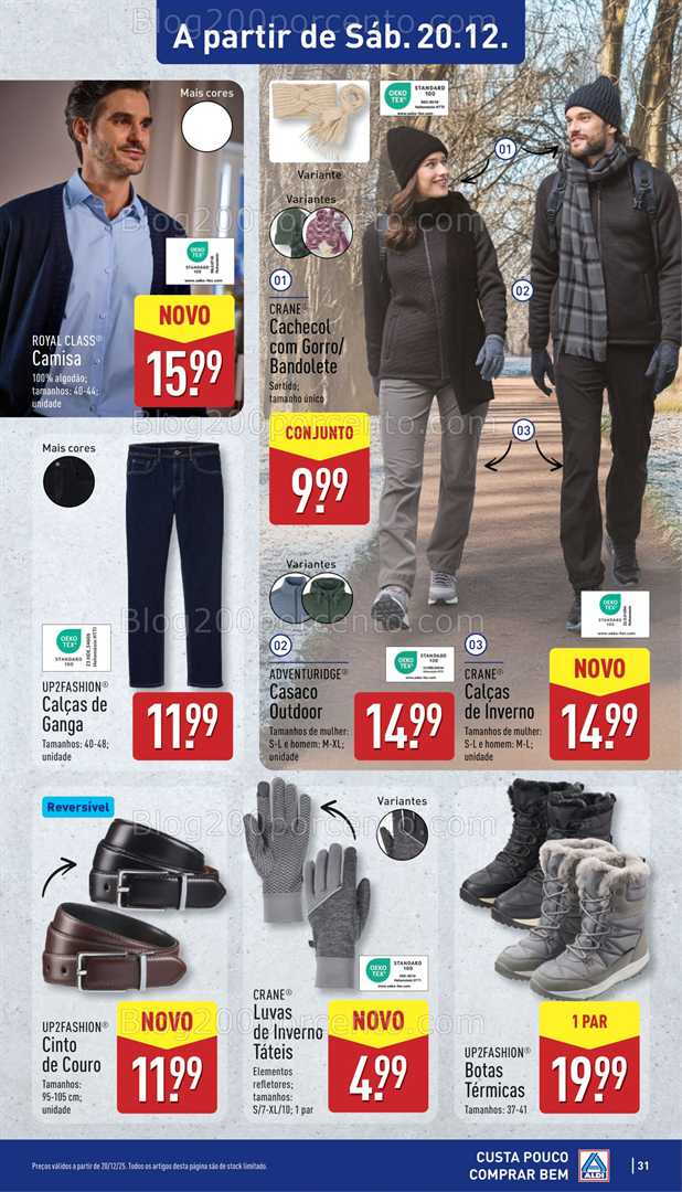 Antevisão Folheto ALDI Bazar Promoções de 20 a 21 dezembro
