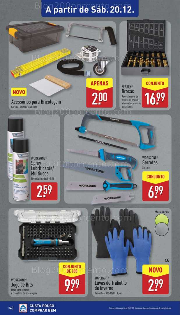 Antevisão Folheto ALDI Bazar Promoções de 20 a 21 dezembro