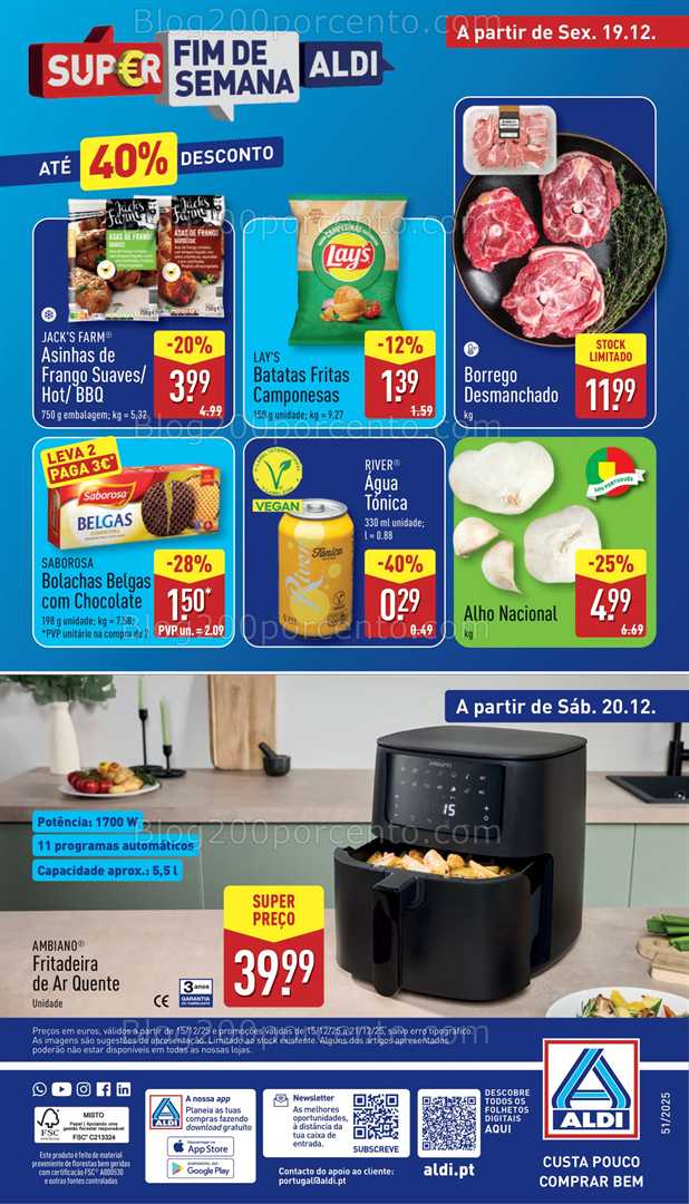Antevisão Folheto ALDI Bazar Promoções de 20 a 21 dezembro