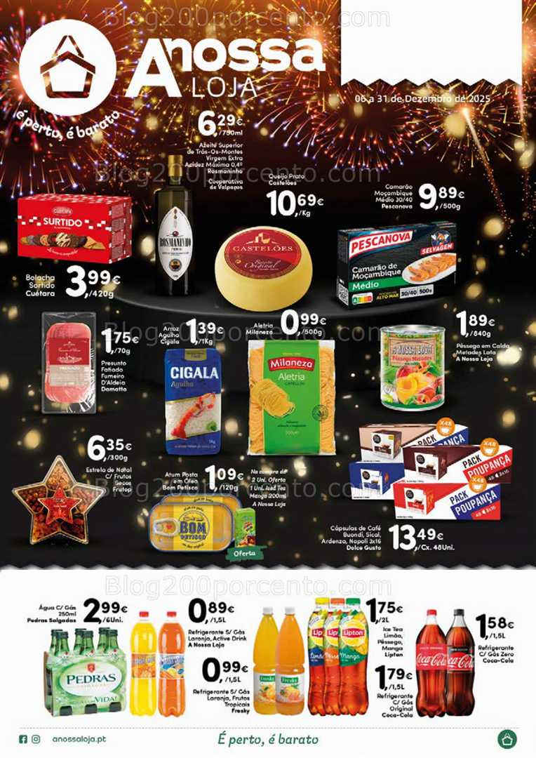 Antevisão Folheto A NOSSA LOJA Natal Promoções de 5 a 31 dezembro