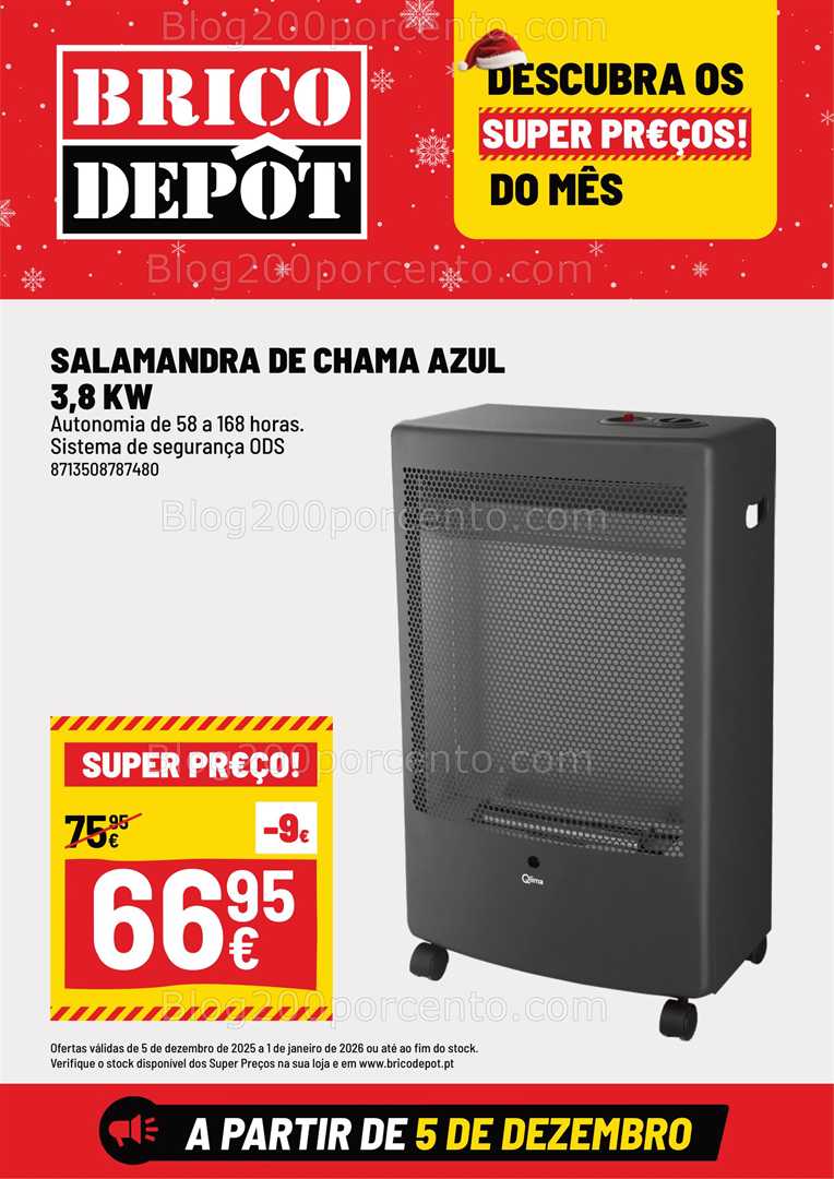 Antevisão Folheto BRICO DEPÔT Natal Promoções de 5 dezembro a 1 janeiro