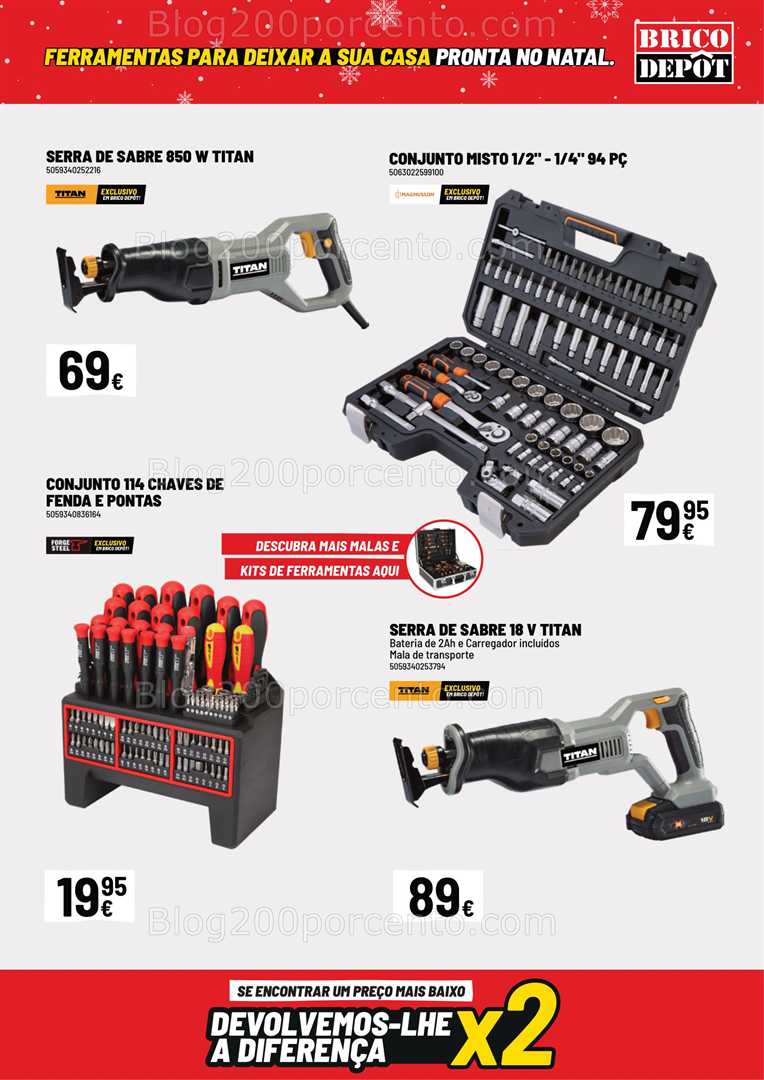 Antevisão Folheto BRICO DEPÔT Natal Promoções de 5 dezembro a 1 janeiro