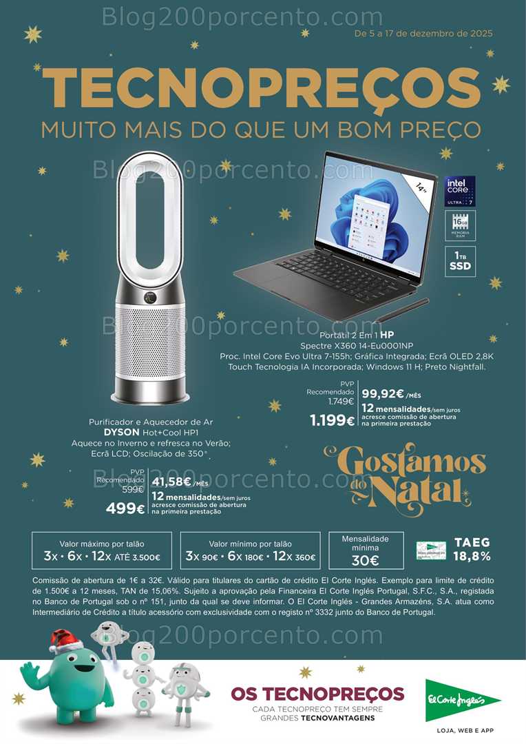 Antevisão Folheto EL CORTE INGLÉS Promoções de 5 a 17 dezembro