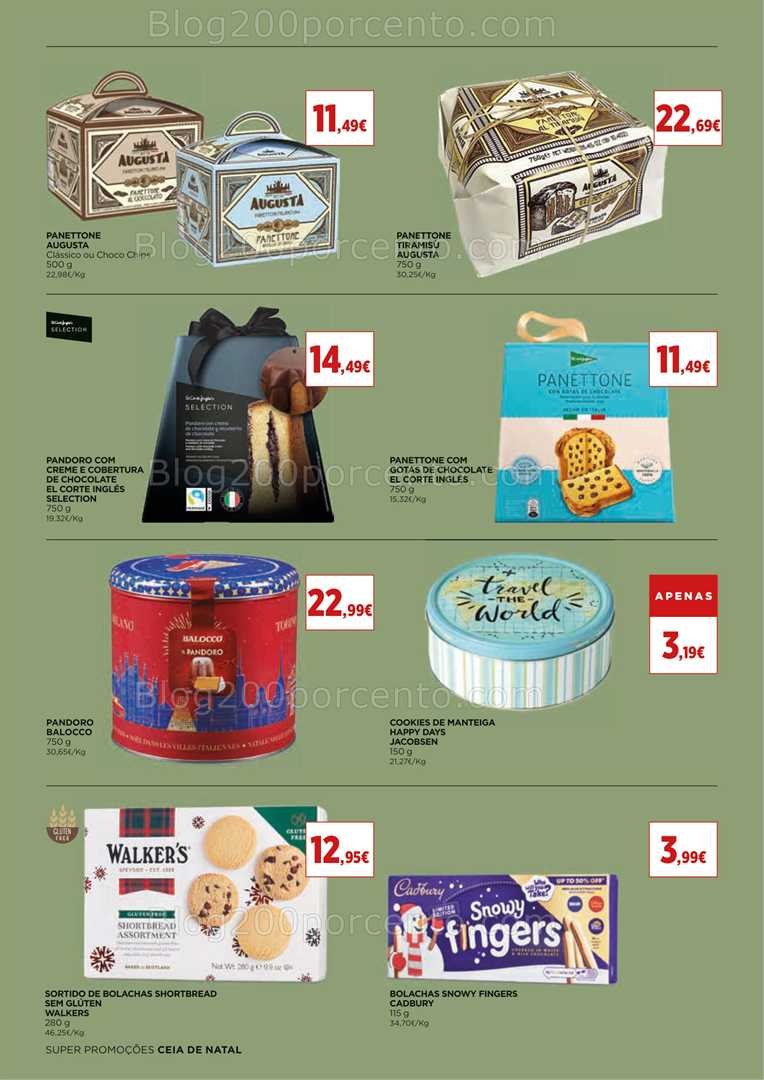 Antevisão Folheto EL CORTE INGLÉS Natal Promoções de 5 a 24 dezembro