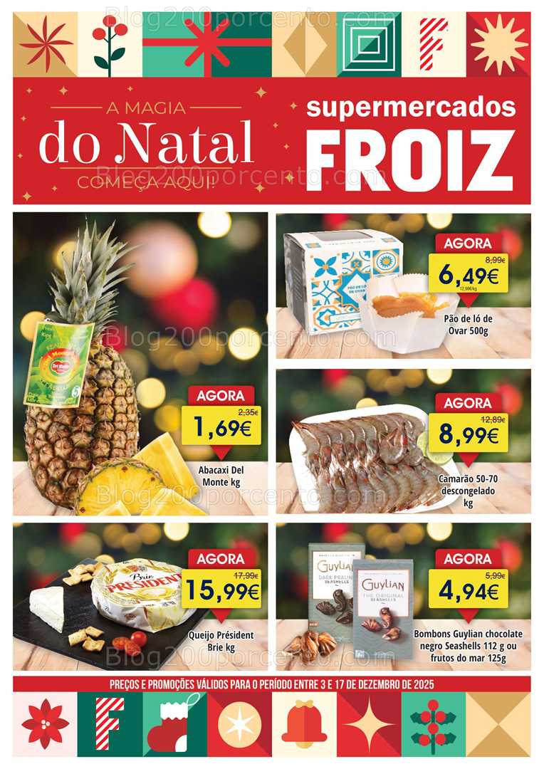 Antevisão Folheto  Promoções de 3 a 17 dezembro