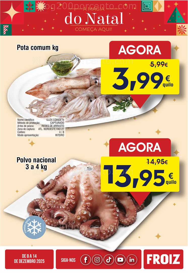 Antevisão Folheto FROIZ Promoções de 8 a 14 dezembro