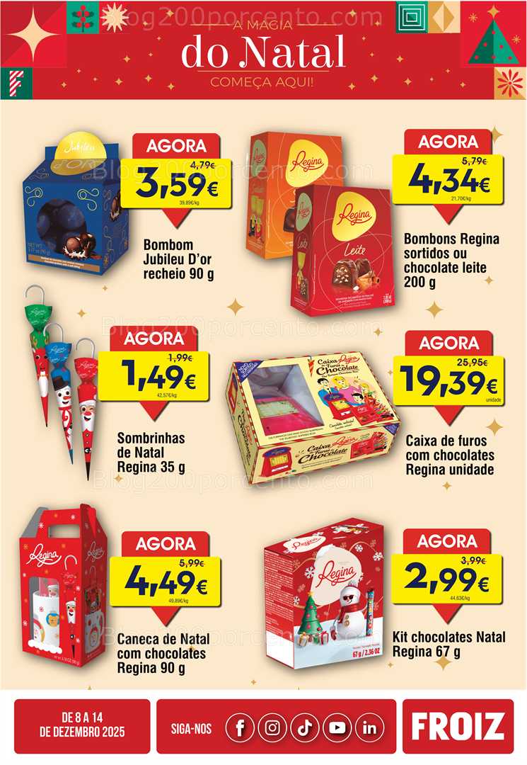 Antevisão Folheto FROIZ Promoções de 8 a 14 dezembro