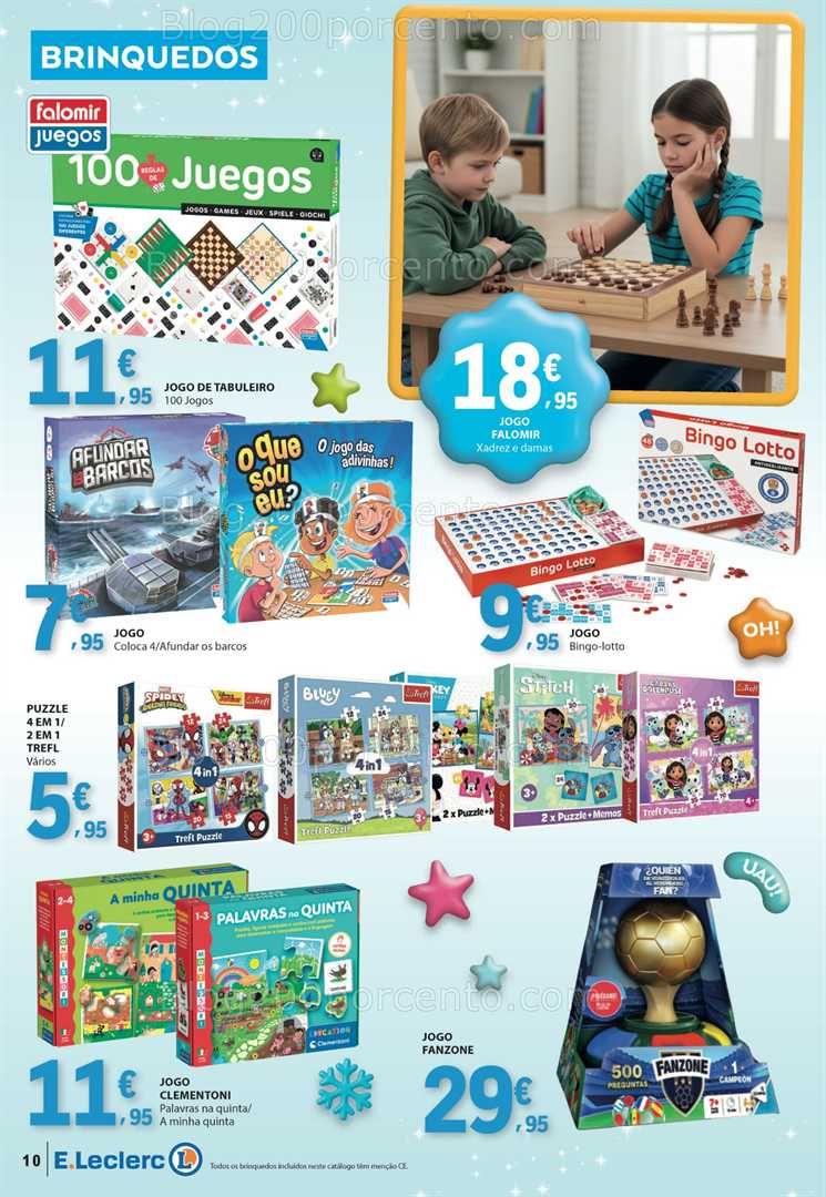 Antevisão Folheto E-LECLERC Bazar Natal Oportunidades Promoções de 4 a 17 dezembro